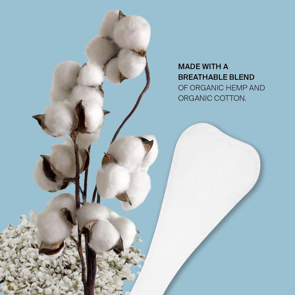 20 count Organic Hemp fiber + Organic Cotton Thong Panty Liners (plastic free)