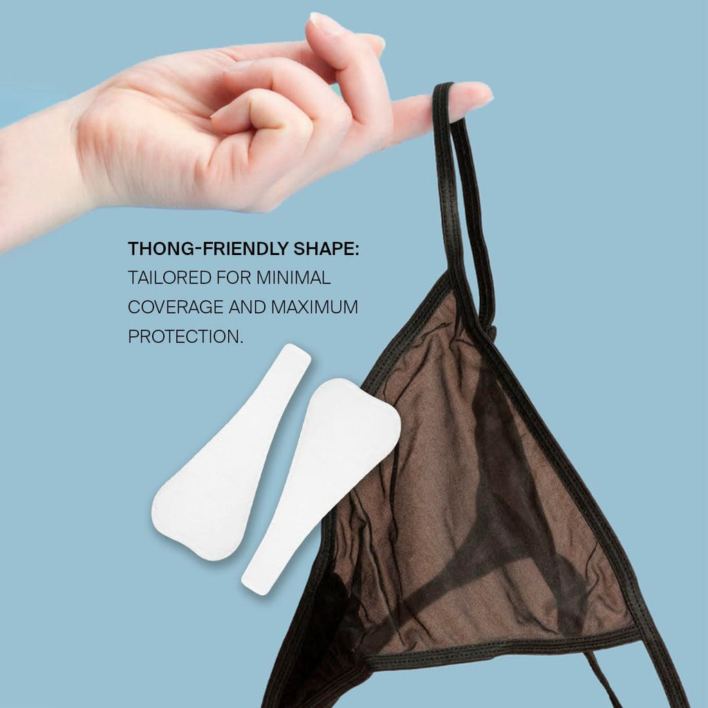 20 count Organic Hemp fiber + Organic Cotton Thong Panty Liners (plastic free)