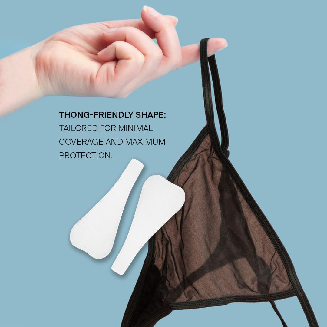 20 count Organic Hemp fiber + Organic Cotton Thong Panty Liners (plastic free)